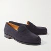 180 Moccasin Suede Penny Loafers - FR 180 Moccasin Suede Penny Loafers - FR