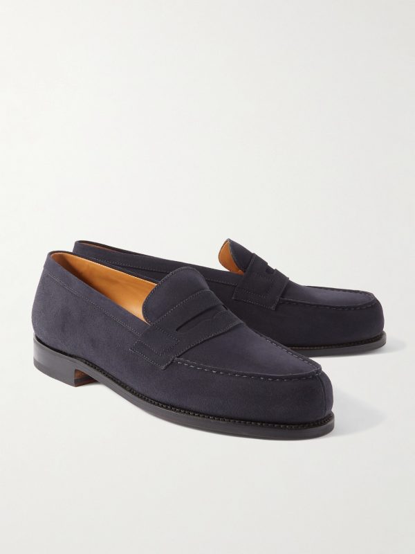 180 Moccasin Suede Penny Loafers - FR 180 Moccasin Suede Penny Loafers - FR