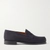 180 Moccasin Suede Penny Loafers 180 Moccasin Suede Penny Loafers