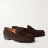 180 Moccasin Suede Penny Loafers - FR 180 Moccasin Suede Penny Loafers - FR