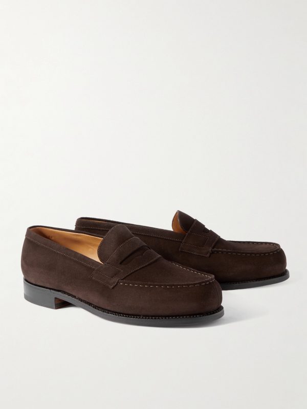 180 Moccasin Suede Penny Loafers - FR 180 Moccasin Suede Penny Loafers - FR