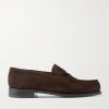180 Moccasin Suede Penny Loafers 180 Moccasin Suede Penny Loafers
