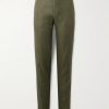 Straight-Leg Linen-Twill Suit Trousers