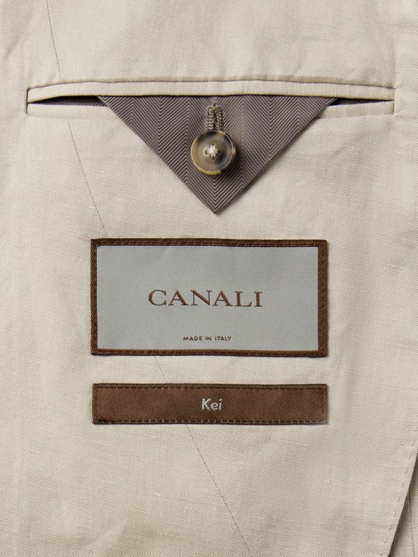 Kei Slim-Fit Double-Breasted Linen and Silk-Blend Suit Jacket - E2 Kei Slim-Fit Double-Breasted Linen and Silk-Blend Suit Jacket - E2