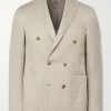 Kei Slim-Fit Double-Breasted Linen and Silk-Blend Suit Jacket Kei Slim-Fit Double-Breasted Linen and Silk-Blend Suit Jacket