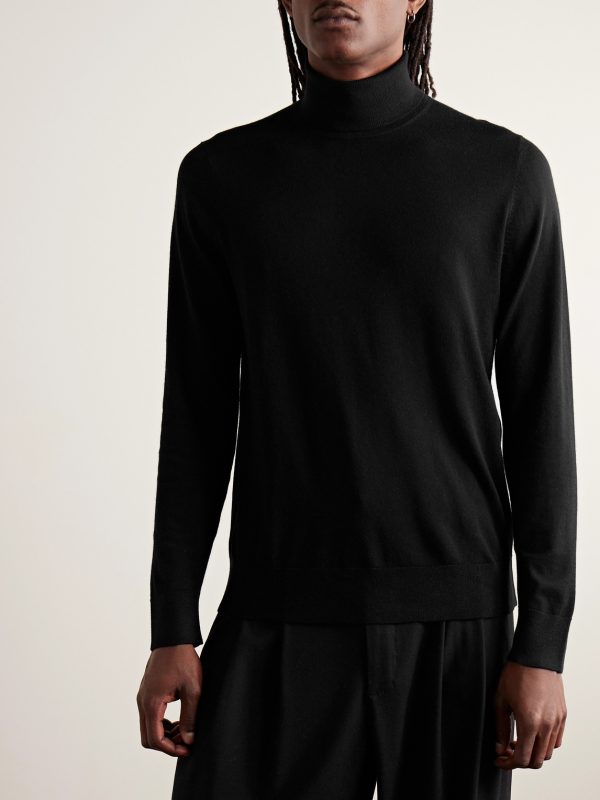 Jermaine Slim-Fit Merino Wool Rollneck Sweater - FR Jermaine Slim-Fit Merino Wool Rollneck Sweater - FR