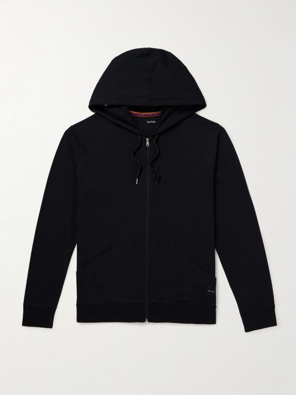 Grosgrain-Trimmed Cotton-Jersey Zip-Up Hoodie Grosgrain-Trimmed Cotton-Jersey Zip-Up Hoodie