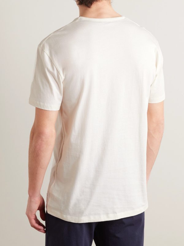 Logo-Appliquéd Cotton-Jersey Pyjama T-Shirt - BK