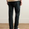 Straight-Leg Garment-Dyed Stretch Organic Cotton-Needlecord Trousers - BK Straight-Leg Garment-Dyed Stretch Organic Cotton-Needlecord Trousers - BK