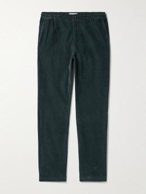 Straight-Leg Garment-Dyed Stretch Organic Cotton-Needlecord Trousers Straight-Leg Garment-Dyed Stretch Organic Cotton-Needlecord Trousers