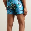 Floral-Print Velvet-Trimmed Stretch-Silk Satin Boxer Shorts - BK Floral-Print Velvet-Trimmed Stretch-Silk Satin Boxer Shorts - BK