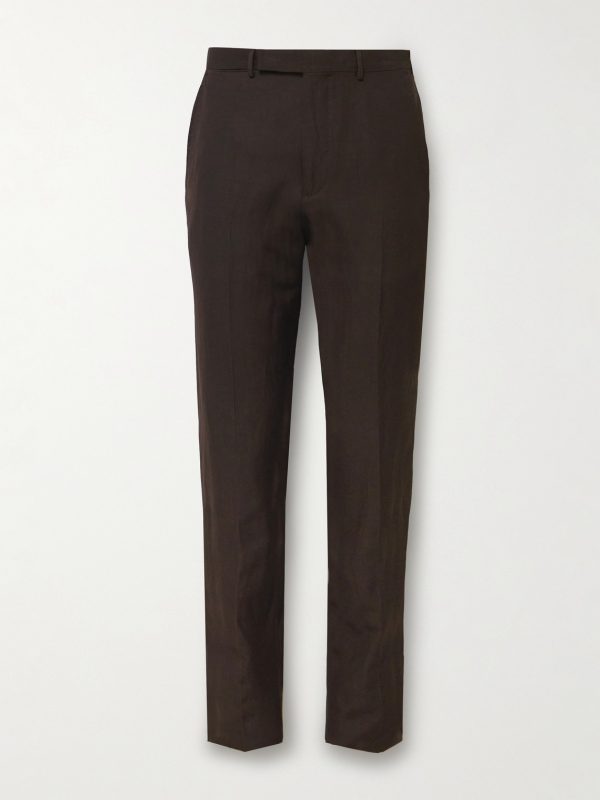 Trofeo Slim-Fit Wool and Linen-Blend Suit Trousers