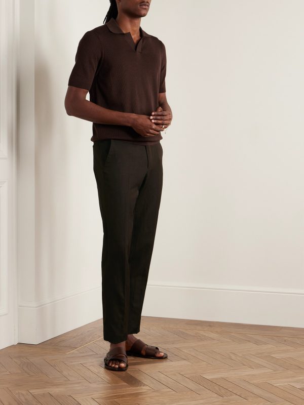 Trofeo Slim-Fit Wool and Linen-Blend Suit Trousers - OU