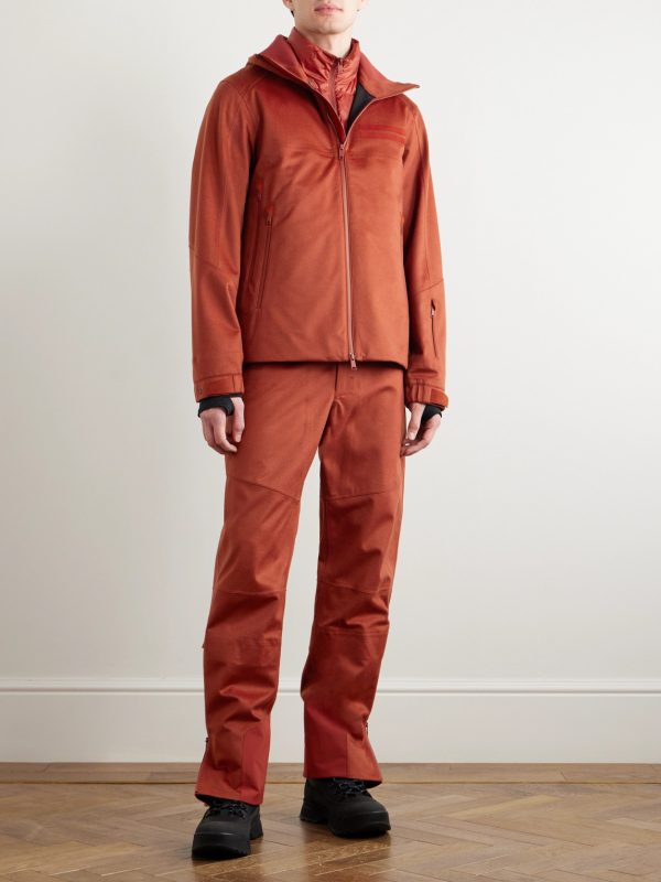 Convertible Leather-Trimmed Cashmere Down Hooded Ski Jacket - OU Convertible Leather-Trimmed Cashmere Down Hooded Ski Jacket - OU