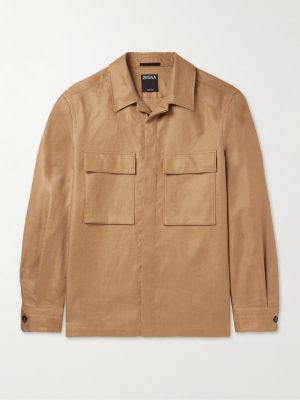 Linen-Canvas Overshirt Linen-Canvas Overshirt