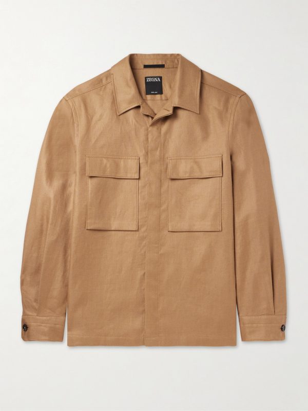 Linen-Canvas Overshirt Linen-Canvas Overshirt