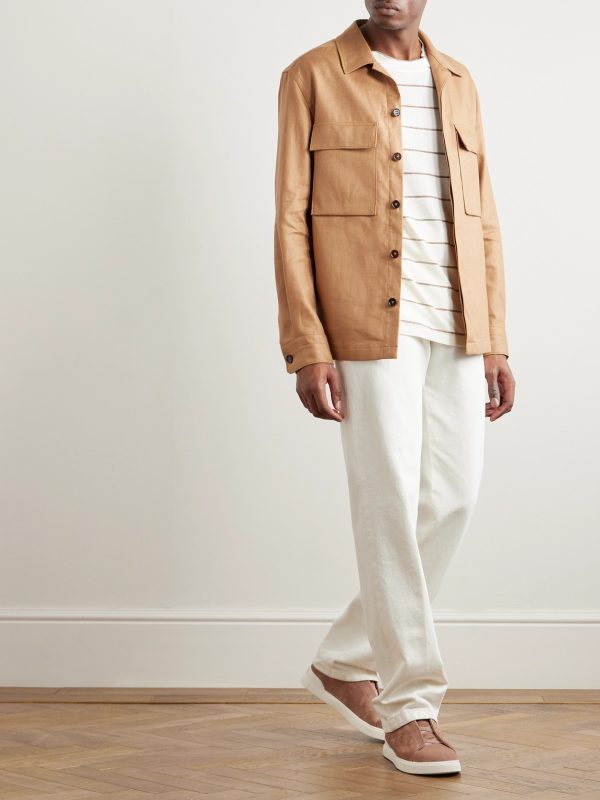 Linen-Canvas Overshirt - OU Linen-Canvas Overshirt - OU