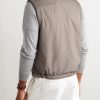 Reversible Shell and Cashmere, Cotton and Silk-Blend Gilet - BK
