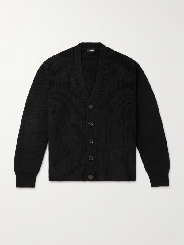 Ribbed Oasi Cashmere and Cotton-Blend Cardigan Ribbed Oasi Cashmere and Cotton-Blend Cardigan