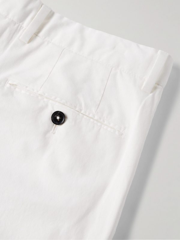 Slim-Fit Straight-Leg Cotton-Twill Trousers - CU Slim-Fit Straight-Leg Cotton-Twill Trousers - CU