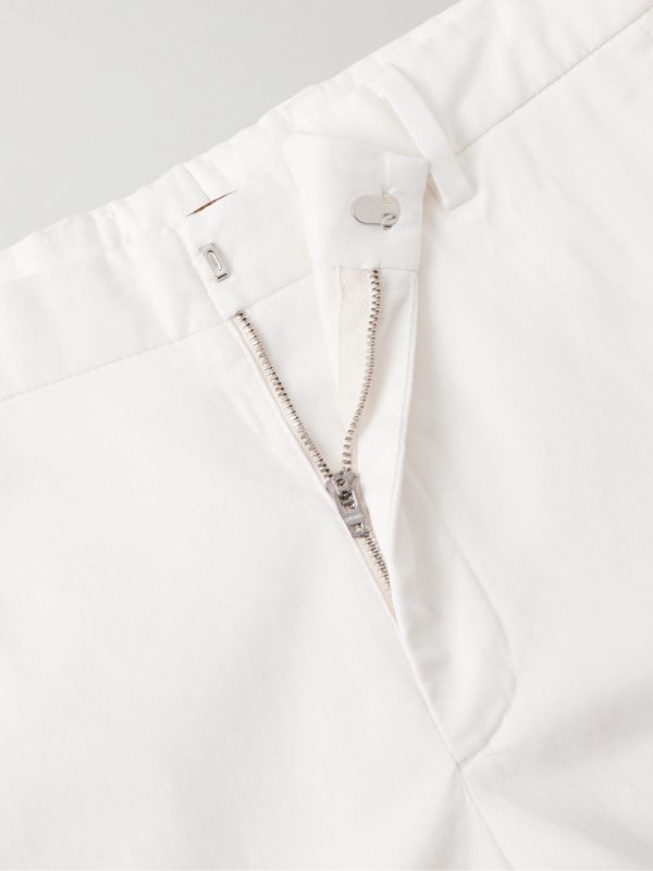 Slim-Fit Straight-Leg Cotton-Twill Trousers - E1 Slim-Fit Straight-Leg Cotton-Twill Trousers - E1