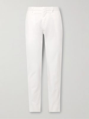 Slim-Fit Straight-Leg Cotton-Twill Trousers Slim-Fit Straight-Leg Cotton-Twill Trousers