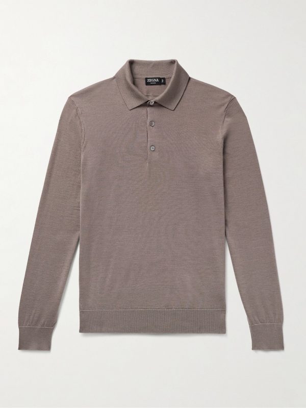 Cashmere and Silk-Blend Polo Shirt Cashmere and Silk-Blend Polo Shirt