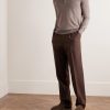Cashmere and Silk-Blend Polo Shirt - OU Cashmere and Silk-Blend Polo Shirt - OU