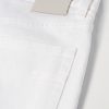 Leather-Trimmed Straight-Leg Jeans - CU Leather-Trimmed Straight-Leg Jeans - CU