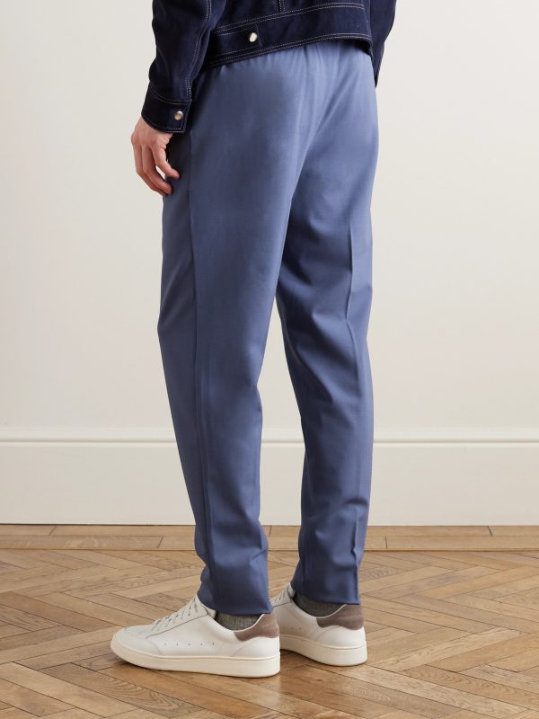 Wayne Tapered Wool-Blend Trousers - BK