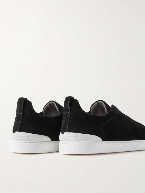 Triple Stitch™ Suede Slip-On Sneakers - BK Triple Stitch™ Suede Slip-On Sneakers - BK