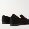 Dandelion Grosgrain-Trimmed Wool Loafers - BK Dandelion Grosgrain-Trimmed Wool Loafers - BK