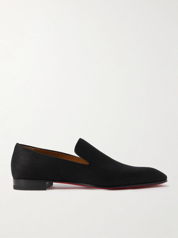 Dandelion Grosgrain-Trimmed Wool Loafers Dandelion Grosgrain-Trimmed Wool Loafers