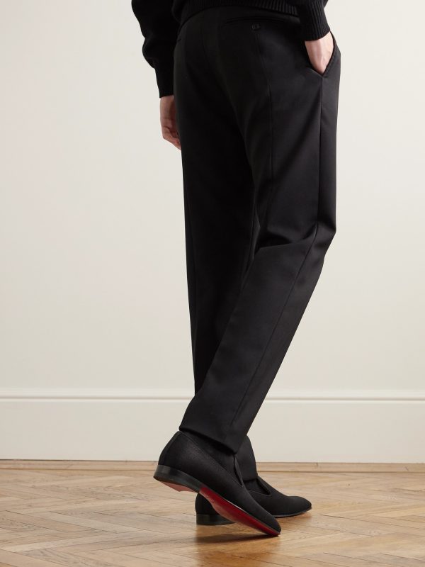 Dandelion Grosgrain-Trimmed Wool Loafers - OU Dandelion Grosgrain-Trimmed Wool Loafers - OU