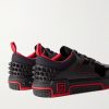 Astroloubi Spiked Leather, Suede and Mesh Sneakers - BK Astroloubi Spiked Leather, Suede and Mesh Sneakers - BK