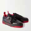 Astroloubi Spiked Leather, Suede and Mesh Sneakers - FR Astroloubi Spiked Leather, Suede and Mesh Sneakers - FR