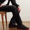 Astroloubi Spiked Leather, Suede and Mesh Sneakers - OU Astroloubi Spiked Leather, Suede and Mesh Sneakers - OU