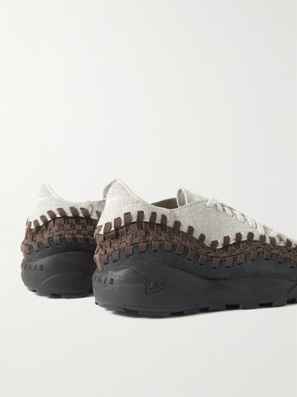 Air Footscape Woven Webbing and Suede Sneakers - BK Air Footscape Woven Webbing and Suede Sneakers - BK