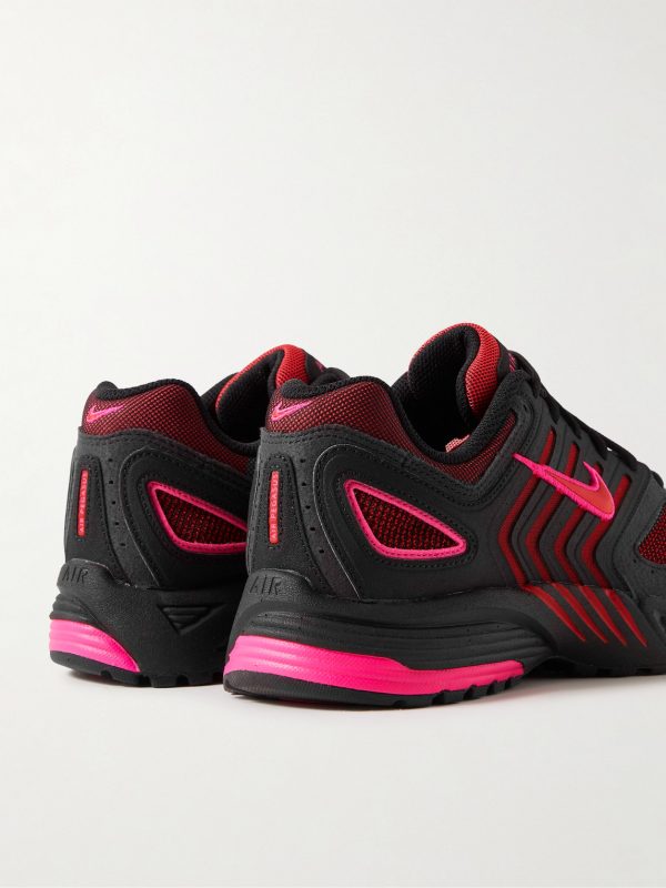 Air Pegasus 2K5 Leather and Suede-Trimmed Mesh Sneakers - BK Air Pegasus 2K5 Leather and Suede-Trimmed Mesh Sneakers - BK