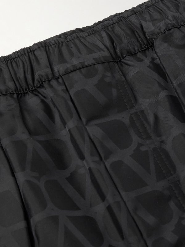 Straight-Leg Mid-Length Logo-Jacquard Swim Shorts - CU Straight-Leg Mid-Length Logo-Jacquard Swim Shorts - CU