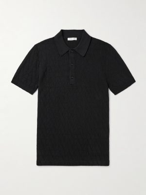 Toile Iconograph Logo-Jacquard Cotton-Blend Polo Shirt Toile Iconograph Logo-Jacquard Cotton-Blend Polo Shirt