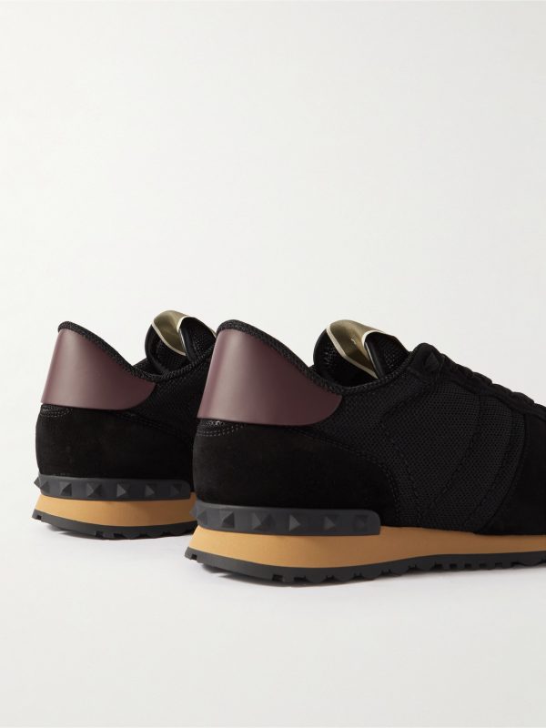Rockrunner Suede, Leather and Mesh Sneakers - BK