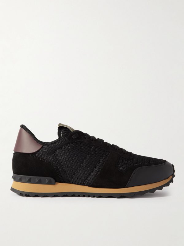 Rockrunner Suede, Leather and Mesh Sneakers