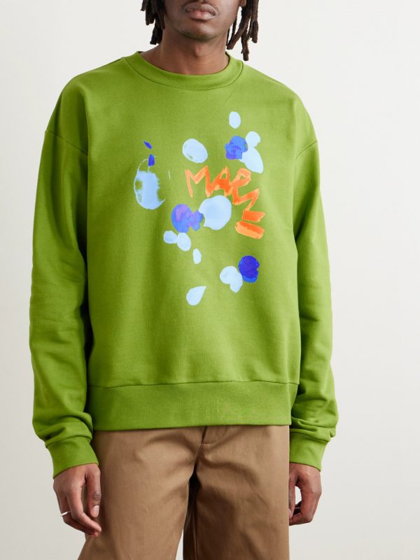 Logo-Print Cotton-Jersey Sweatshirt - FR Logo-Print Cotton-Jersey Sweatshirt - FR