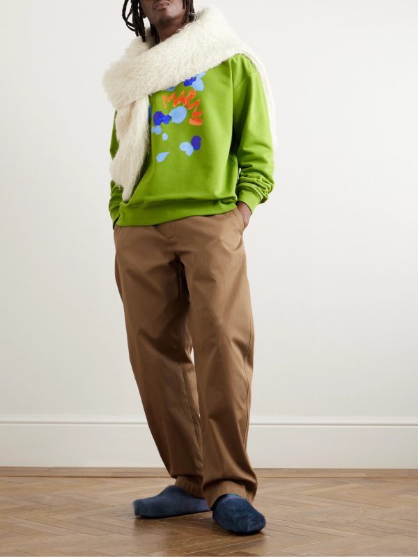 Logo-Print Cotton-Jersey Sweatshirt - OU Logo-Print Cotton-Jersey Sweatshirt - OU