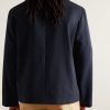Unstructured Wool Blazer - BK Unstructured Wool Blazer - BK