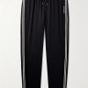 Slim-Fit Tapered Striped Grosgrain-Trimmed Wool-Blend Gabardine Sweatpants Slim-Fit Tapered Striped Grosgrain-Trimmed Wool-Blend Gabardine Sweatpants