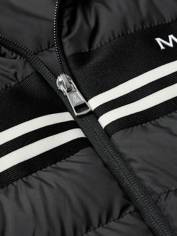 Striped Quilted Shell Down Bomber Jacket - CU Striped Quilted Shell Down Bomber Jacket - CU