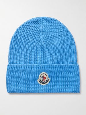 Logo-Appliquéd Ribbed Cotton Beanie Logo-Appliquéd Ribbed Cotton Beanie