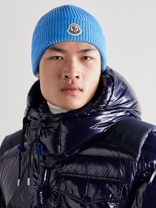 Logo-Appliquéd Ribbed Cotton Beanie - OU